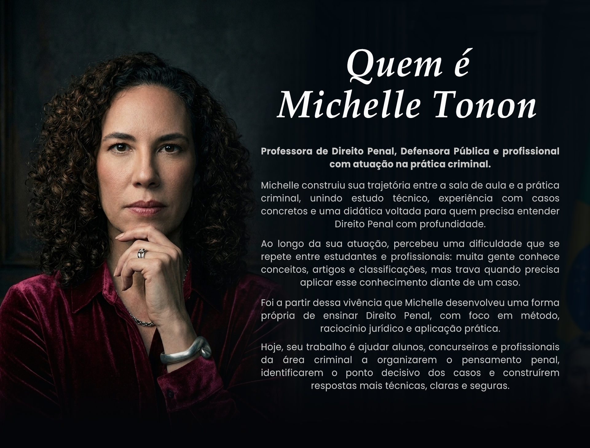 Banner do site do curso CDODPP da Michelle Tonon
